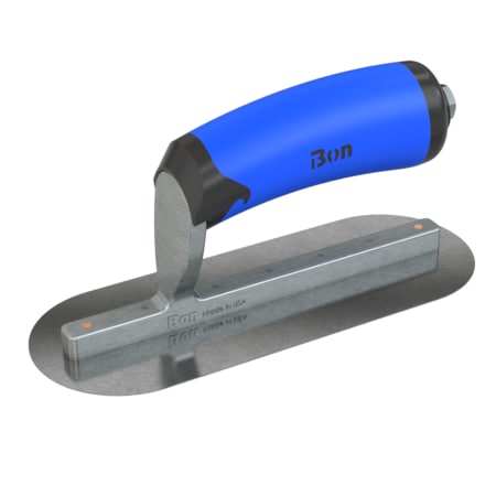 Steel City Trowels By Bon Bon 67-202 Pool Trowel, Carbon Steel, 8 X 3, Comfort Grip 67-202